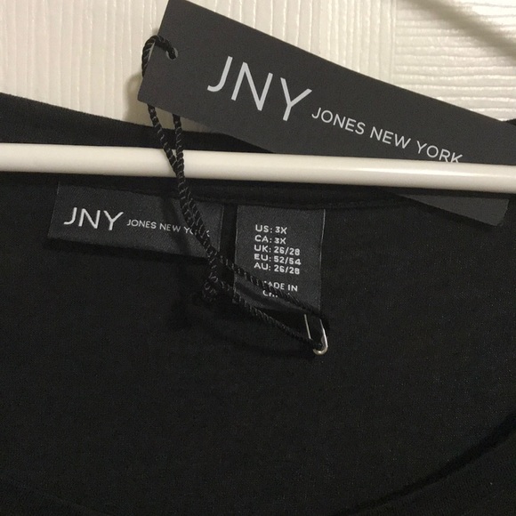 Black knit top with bell sleeve NWT. Long & comfy - Picture 2 of 3